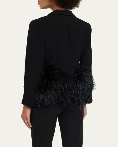 Libertine Feathered Single-Breasted Jacket | Thumbnail 3 Libertine Feathered Single-Breasted Jacket | Thumbnail 3