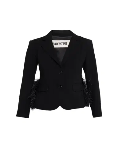 Libertine Feathered Single-Breasted Jacket | Thumbnail 1 Libertine Feathered Single-Breasted Jacket | Thumbnail 1