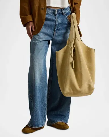 Polo Ralph Lauren Polo Play Suede Large Tote | Thumbnail 2 Polo Ralph Lauren Polo Play Suede Large Tote | Thumbnail 2