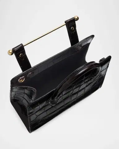 Strathberry Mini Croc-Embossed Leather Tote Bag | Thumbnail 4 Strathberry Mini Croc-Embossed Leather Tote Bag | Thumbnail 4