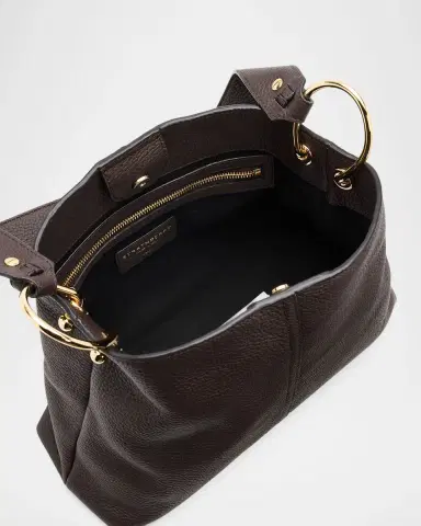 STRATHBERRY Lana Grain Leather Hobo Bag | Thumbnail 4 STRATHBERRY Lana Grain Leather Hobo Bag | Thumbnail 4