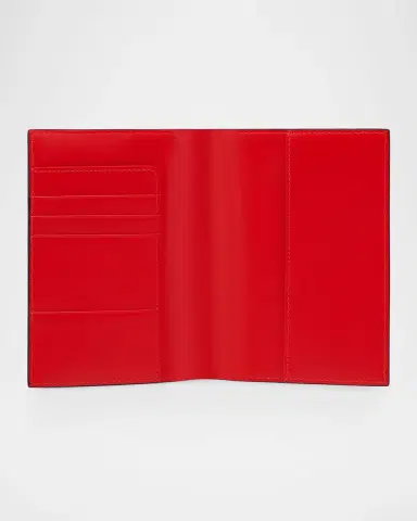 Christian Louboutin Men's Canopy Leather Passport Holder | Thumbnail 2 Christian Louboutin Men's Canopy Leather Passport Holder | Thumbnail 2