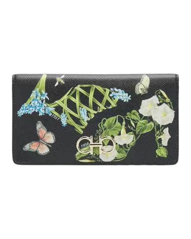 Ferragamo Eden Shoe-Print Gancini Leather Wallet | Thumbnail 1 Ferragamo Eden Shoe-Print Gancini Leather Wallet | Thumbnail 1