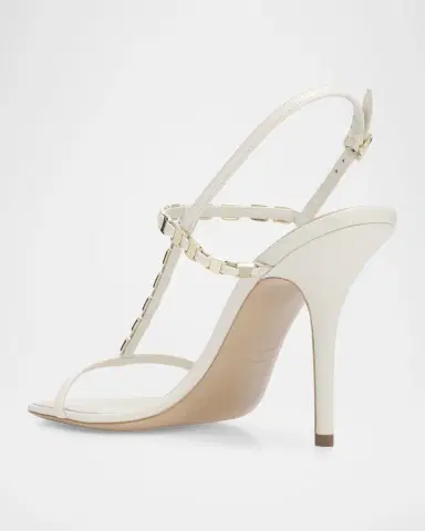 Ferragamo 95mm Estea Leather T-Strap Sandals | Thumbnail 4 Ferragamo 95mm Estea Leather T-Strap Sandals | Thumbnail 4