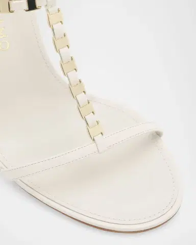 Ferragamo 95mm Estea Leather T-Strap Sandals | Thumbnail 5 Ferragamo 95mm Estea Leather T-Strap Sandals | Thumbnail 5