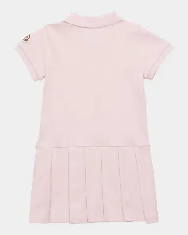 Moncler Girl 's Cotton Pique Polo Shirtdress, Size 6M-3 | Thumbnail 2 Moncler Girl 's Cotton Pique Polo Shirtdress, Size 6M-3 | Thumbnail 2