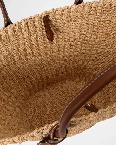 Polo Ralph Lauren Bellport Raffia Basket Tote Bag | Thumbnail 4 Polo Ralph Lauren Bellport Raffia Basket Tote Bag | Thumbnail 4