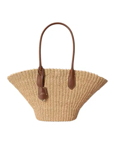 Polo Ralph Lauren Bellport Raffia Basket Tote Bag | Thumbnail 1 Polo Ralph Lauren Bellport Raffia Basket Tote Bag | Thumbnail 1