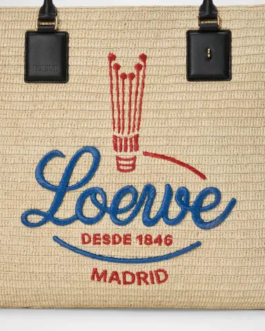 LOEWE Verano XL Embroidered Raffia Tote Bag | Thumbnail 7 LOEWE Verano XL Embroidered Raffia Tote Bag | Thumbnail 7