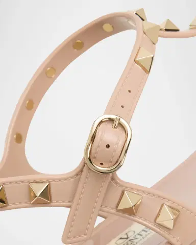 Valentino Garavani Summer Rockstud Jelly Flat Sandals | Thumbnail 5 Valentino Garavani Summer Rockstud Jelly Flat Sandals | Thumbnail 5