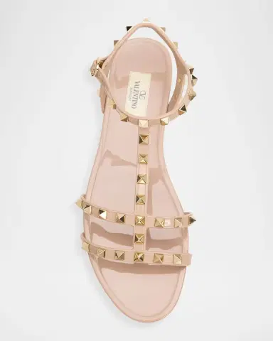 Valentino Garavani Summer Rockstud Jelly Flat Sandals | Thumbnail 6 Valentino Garavani Summer Rockstud Jelly Flat Sandals | Thumbnail 6