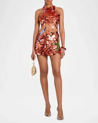 Retrofete Dorothy Sequined Mini Dress | Thumbnail 2 Retrofete Dorothy Sequined Mini Dress | Thumbnail 2