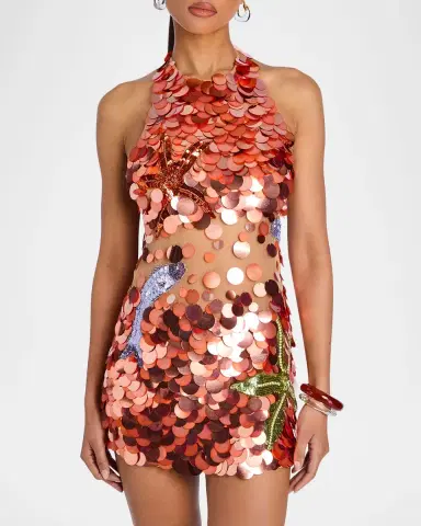 Retrofete Dorothy Sequined Mini Dress | Thumbnail 4 Retrofete Dorothy Sequined Mini Dress | Thumbnail 4