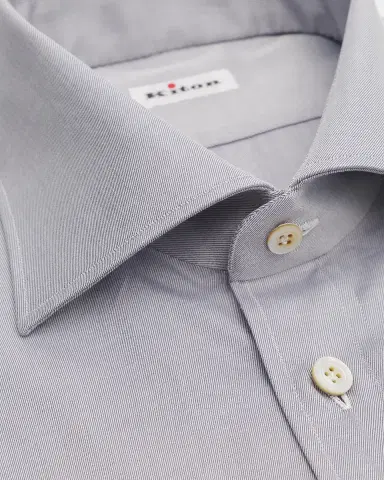 Kiton Cotton Button-Front Shirt | Thumbnail 2 Kiton Cotton Button-Front Shirt | Thumbnail 2