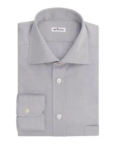 Kiton Cotton Button-Front Shirt | Thumbnail 3 Kiton Cotton Button-Front Shirt | Thumbnail 3