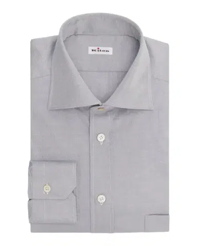 Kiton Cotton Button-Front Shirt | Thumbnail 1 Kiton Cotton Button-Front Shirt | Thumbnail 1