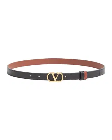 Valentino Garavani VLogo Signature Reversible Shiny Calfskin Belt 20MM | Thumbnail 1 Valentino Garavani VLogo Signature Reversible Shiny Calfskin Belt 20MM | Thumbnail 1