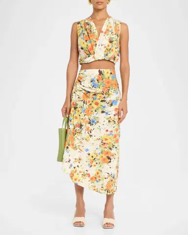 A.L.C. Brooklyn Floral Crop Top | Thumbnail 2 A.L.C. Brooklyn Floral Crop Top | Thumbnail 2