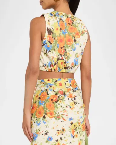 A.L.C. Brooklyn Floral Crop Top | Thumbnail 3 A.L.C. Brooklyn Floral Crop Top | Thumbnail 3