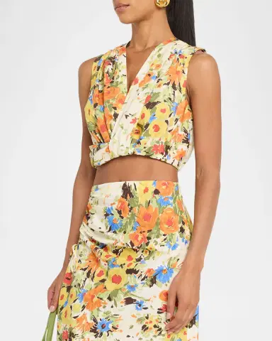 A.L.C. Brooklyn Floral Crop Top | Thumbnail 4 A.L.C. Brooklyn Floral Crop Top | Thumbnail 4