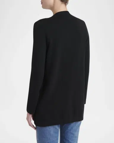 Valentino Garavani Floral Velvet Embroidered Crewneck Cardigan | Thumbnail 3 Valentino Garavani Floral Velvet Embroidered Crewneck Cardigan | Thumbnail 3