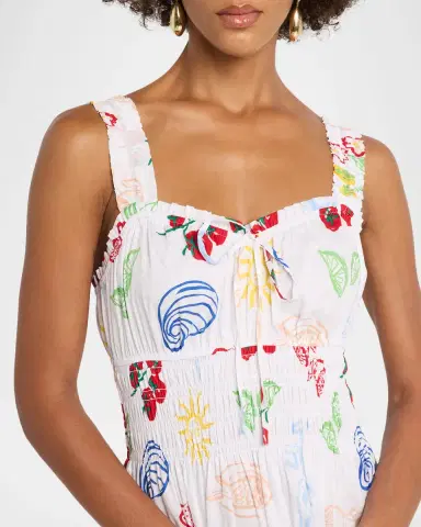 Rails Capri Printed Cotton Midi Dress | Thumbnail 5 Rails Capri Printed Cotton Midi Dress | Thumbnail 5
