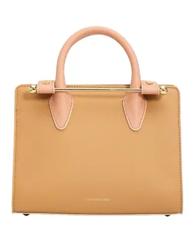 Strathberry Mini Tri-Color Leather Tote Bag | Thumbnail 1 Strathberry Mini Tri-Color Leather Tote Bag | Thumbnail 1