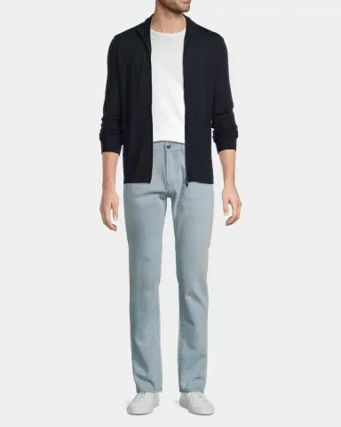 Isaia Men 's Wool Zip-Up Sweater | Thumbnail 2 Isaia Men 's Wool Zip-Up Sweater | Thumbnail 2