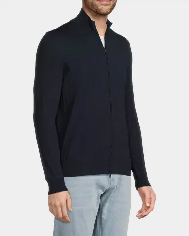 Isaia Men 's Wool Zip-Up Sweater | Thumbnail 7 Isaia Men 's Wool Zip-Up Sweater | Thumbnail 7