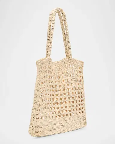 A.L.C. Ruby Crochet Raffia Tote Bag | Thumbnail 3 A.L.C. Ruby Crochet Raffia Tote Bag | Thumbnail 3
