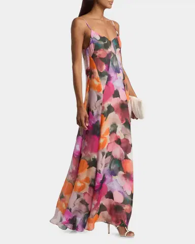 Black Halo Emory Floral A-Line Maxi Dress | Thumbnail 2 Black Halo Emory Floral A-Line Maxi Dress | Thumbnail 2