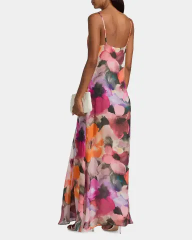 Black Halo Emory Floral A-Line Maxi Dress | Thumbnail 3 Black Halo Emory Floral A-Line Maxi Dress | Thumbnail 3