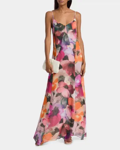 Black Halo Emory Floral A-Line Maxi Dress | Thumbnail 4 Black Halo Emory Floral A-Line Maxi Dress | Thumbnail 4