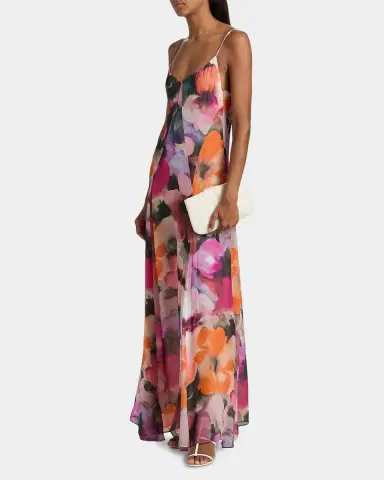 Black Halo Emory Floral A-Line Maxi Dress | Thumbnail 7 Black Halo Emory Floral A-Line Maxi Dress | Thumbnail 7