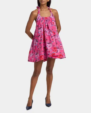 Black Halo Lovie Floral Mini Dress | Thumbnail 2 Black Halo Lovie Floral Mini Dress | Thumbnail 2