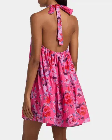 Black Halo Lovie Floral Mini Dress | Thumbnail 3 Black Halo Lovie Floral Mini Dress | Thumbnail 3