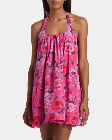 Black Halo Lovie Floral Mini Dress | Thumbnail 4 Black Halo Lovie Floral Mini Dress | Thumbnail 4