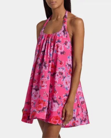 Black Halo Lovie Floral Mini Dress | Thumbnail 7 Black Halo Lovie Floral Mini Dress | Thumbnail 7