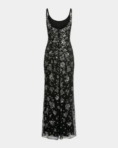 Mac Duggal Floral-Embellished Column Gown | Thumbnail 5 Mac Duggal Floral-Embellished Column Gown | Thumbnail 5