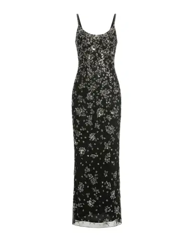 Mac Duggal Floral-Embellished Column Gown | Thumbnail 1 Mac Duggal Floral-Embellished Column Gown | Thumbnail 1