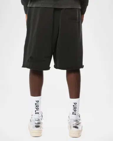 PURPLE Men's Relaxed Fleece Drawstring Shorts | Thumbnail 3 PURPLE Men's Relaxed Fleece Drawstring Shorts | Thumbnail 3