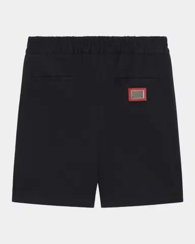 Dolce & Gabbana Boy's Logo Plaque Stretch Cotton Shorts | Thumbnail 2 Dolce & Gabbana Boy's Logo Plaque Stretch Cotton Shorts | Thumbnail 2