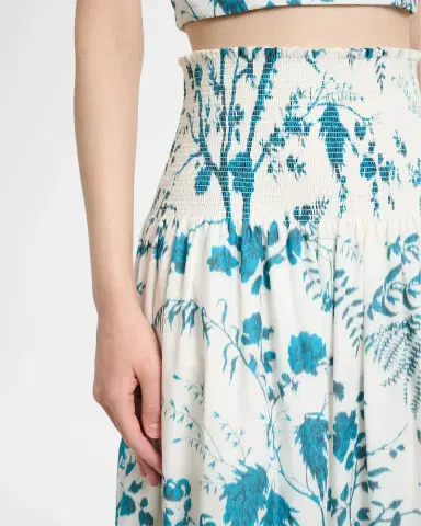 Erdem Floral Cotton-Linen Midi Skirt | Thumbnail 5 Erdem Floral Cotton-Linen Midi Skirt | Thumbnail 5