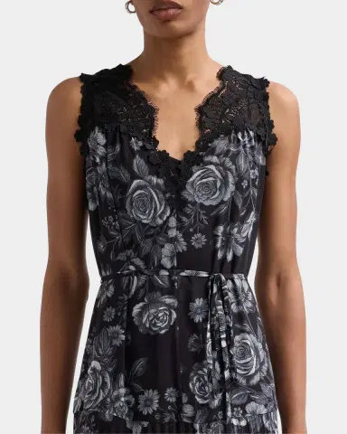 Kobi Halperin Liora Floral Tie-Waist Midi Dress | Thumbnail 3 Kobi Halperin Liora Floral Tie-Waist Midi Dress | Thumbnail 3