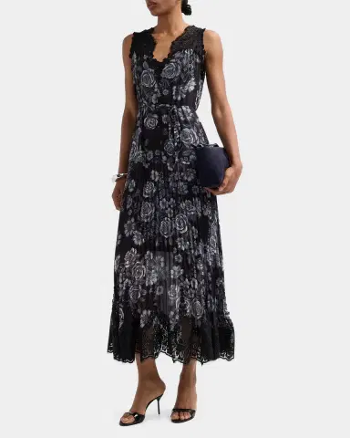 Kobi Halperin Liora Floral Tie-Waist Midi Dress | Thumbnail 5 Kobi Halperin Liora Floral Tie-Waist Midi Dress | Thumbnail 5