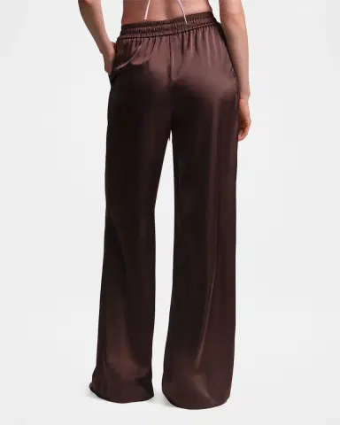 BCBGMAXAZRIA Amara Wide-Leg Charmeuse Pants | Thumbnail 2 BCBGMAXAZRIA Amara Wide-Leg Charmeuse Pants | Thumbnail 2