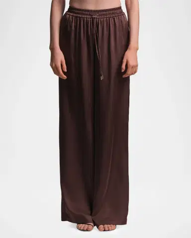 BCBGMAXAZRIA Amara Wide-Leg Charmeuse Pants | Thumbnail 4 BCBGMAXAZRIA Amara Wide-Leg Charmeuse Pants | Thumbnail 4