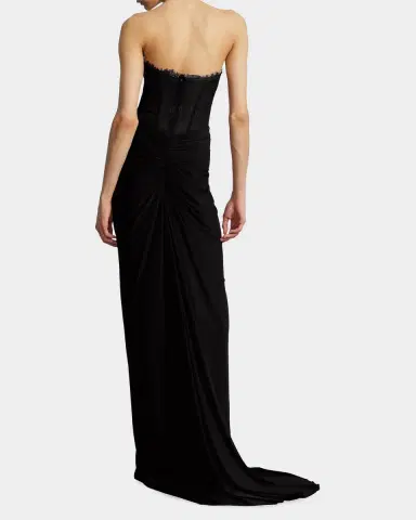 BCBGMAXAZRIA Strapless Lace & Jersey Gown | Thumbnail 3 BCBGMAXAZRIA Strapless Lace & Jersey Gown | Thumbnail 3