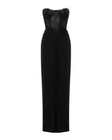BCBGMAXAZRIA Strapless Lace & Jersey Gown | Thumbnail 1 BCBGMAXAZRIA Strapless Lace & Jersey Gown | Thumbnail 1