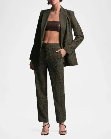 BCBGMAXAZRIA Safiya Cropped Guipure Lace Pants | Thumbnail 2 BCBGMAXAZRIA Safiya Cropped Guipure Lace Pants | Thumbnail 2